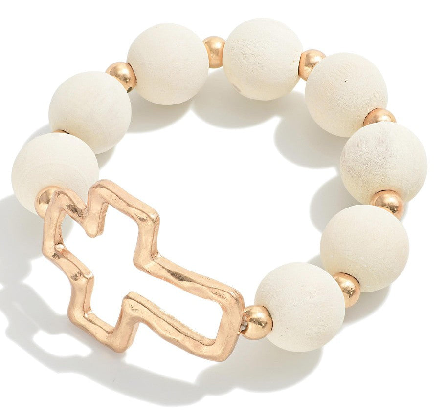 Beaded Cross Bracelet